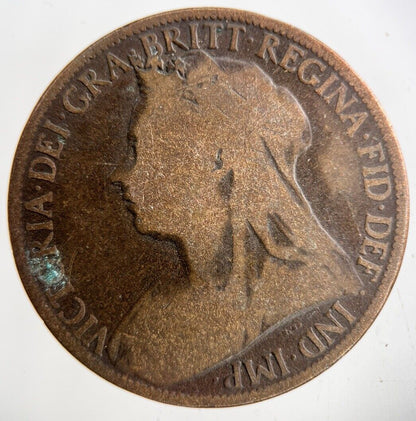 1897 Victoria One Penny Coin | Collectable Grade