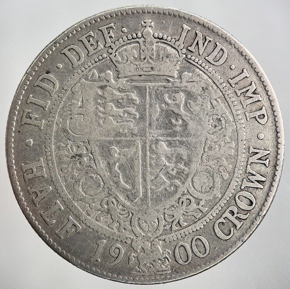 1900 Victoria Half - Crown Silver Coin | Collectable Grade