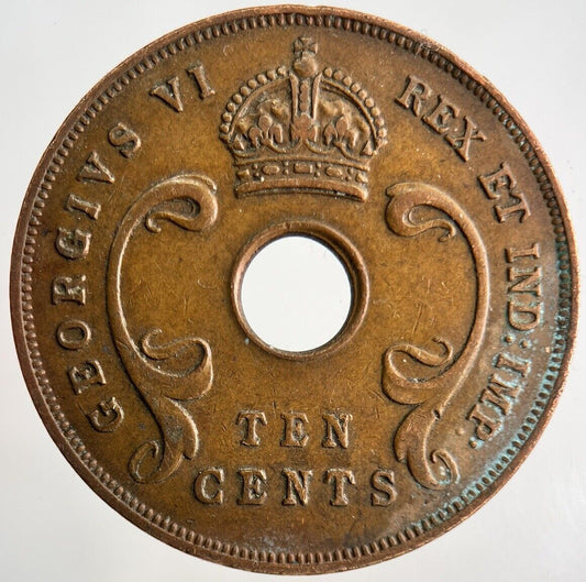 1942 East Africa 10 Cents Coin | Fine Collectable Grade