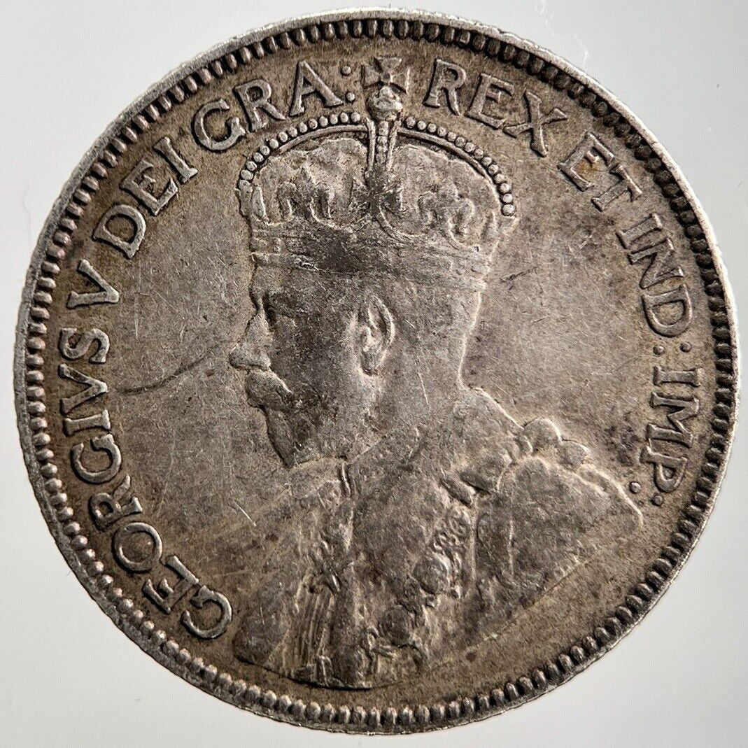 1914 George V Canadian 25 Cents Silver Coin | Very High Grade | a2249