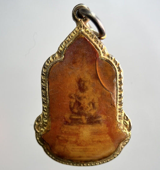 Thailand Old Thai Buddha Necklace Charm Pendant Amulet | Height 3.5cm