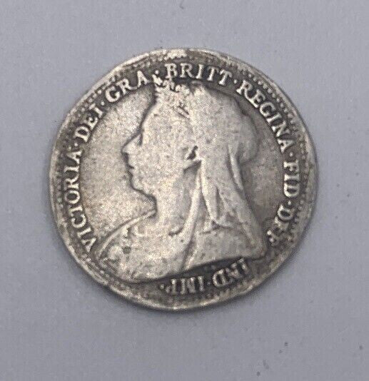1899 Victoria Threepence | British Silver Coin | Collectable Grade | a056