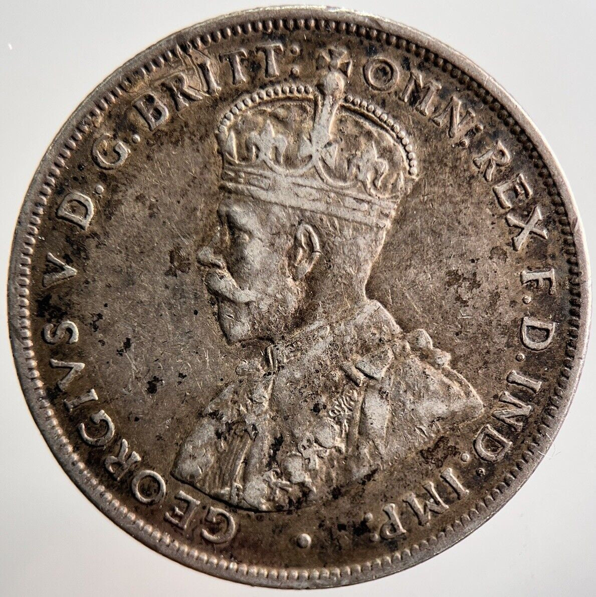 1917 - M Australia Florin Silver Coin | Fine Collectable Grade | a3489