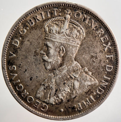 1917 - M Australia Florin Silver Coin | Fine Collectable Grade | a3489