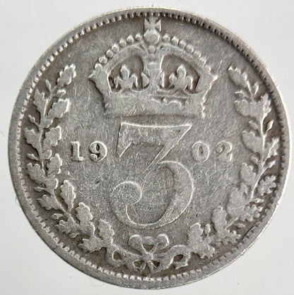 1902 Edward VII Threepence Silver Coin | Collectable Grade