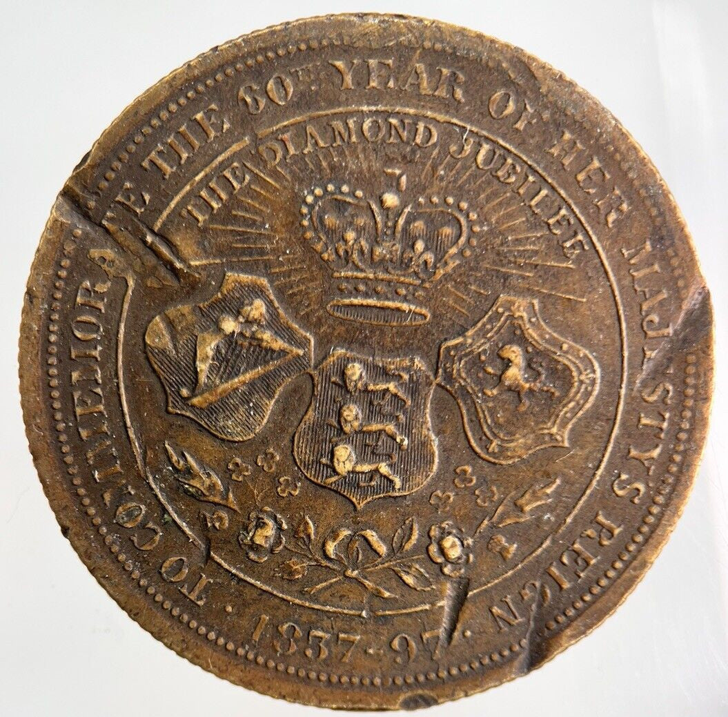 1897 Victoria Royal Family 4 Generations Token Coin Medal | Collectable Grade