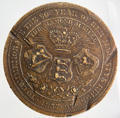 1897 Victoria Royal Family 4 Generations Token Coin Medal | Collectable Grade