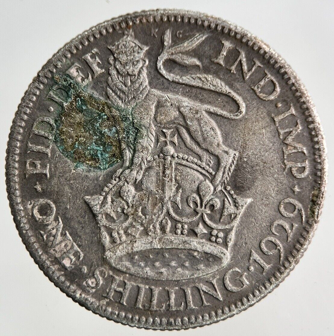 1929 George V Shilling Silver Coin | Collectable Grade