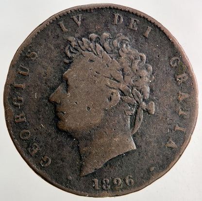 1826 George IV Half - Penny Coin | Collectable Grade