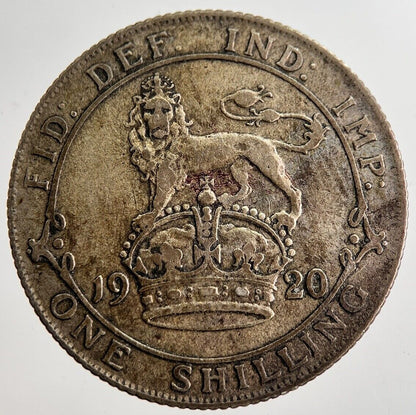 1920 George V Shilling Silver Coin | Very High Grade | a8611