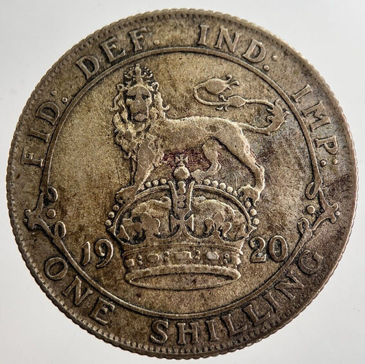 1920 George V Shilling Silver Coin | Very High Grade | a8611