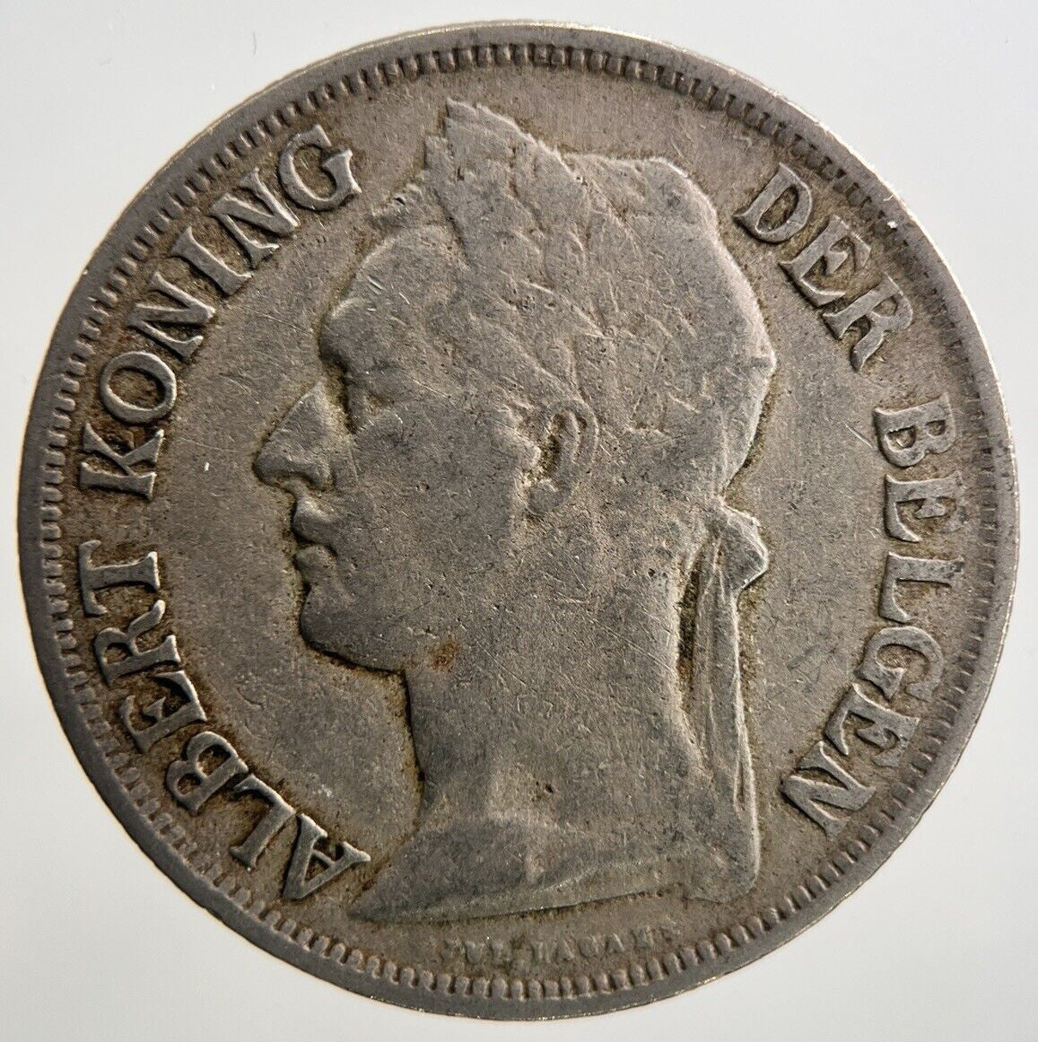 1926 1 One Franc Belgian Congo Coin | Collectable Grade | a932