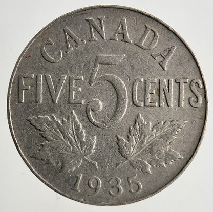 1935 Canada 5 Cents Coin | Fine Collectable Grade