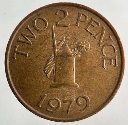 1979 Guernsey 2p Two - Pence Coin | Fine Collectable Grade