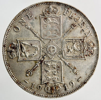 1919 George V Florin Silver Coin | Very High Grade