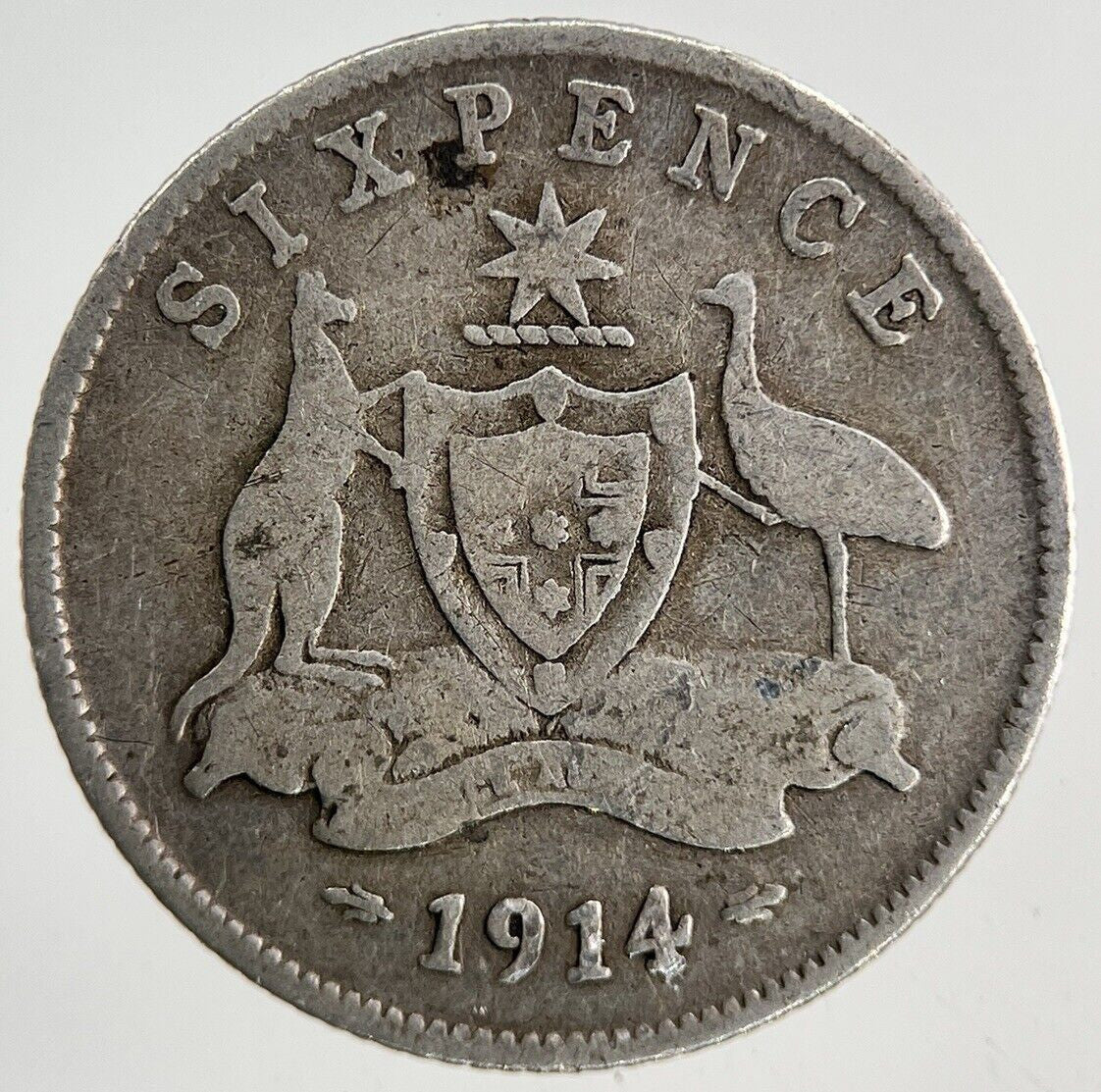 1914 Australia Sixpence Silver Coin | Collectable Grade
