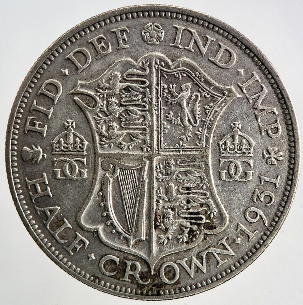 1931 George V Half - Crown Silver Coin | Fine Collectable Grade