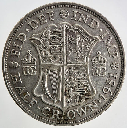 1931 George V Half - Crown Silver Coin | Fine Collectable Grade