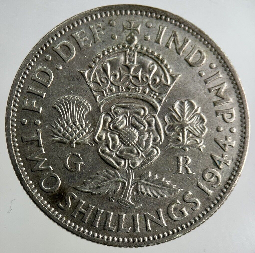 1944 George VI Florin Silver Coin | Fine Collectable Grade