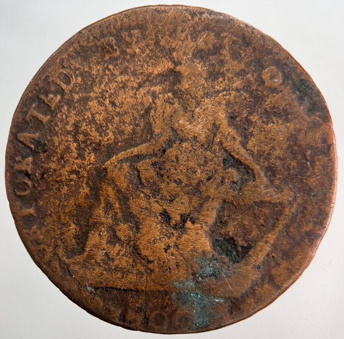 1792 Irish Dublin Half - Penny Token Coin | Collectable Grade | a5592
