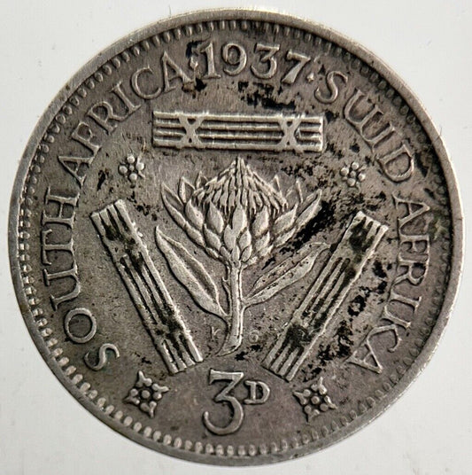 1937 South Africa Threepence Coin | Fine Collectable Grade | a5463
