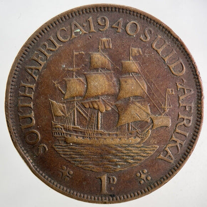 1940 South Africa One Penny Coin | Fine Collectable Grade