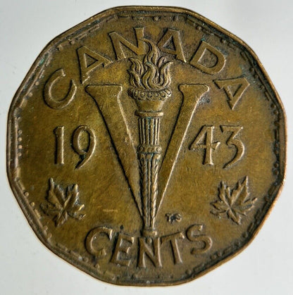 1943 Canada 5 Cents Coin | Fine Collectable Grade