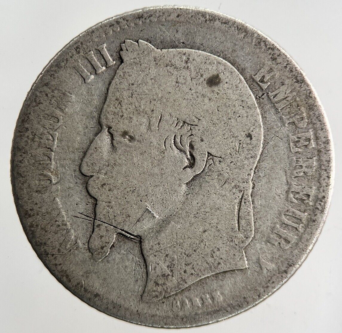 1866 France 1 Franc Silver Coin | Collectable Grade