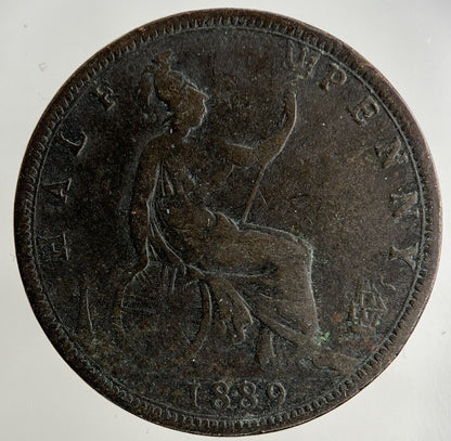 1889 Victoria Half - Penny Coin | Fine Collectable Grade
