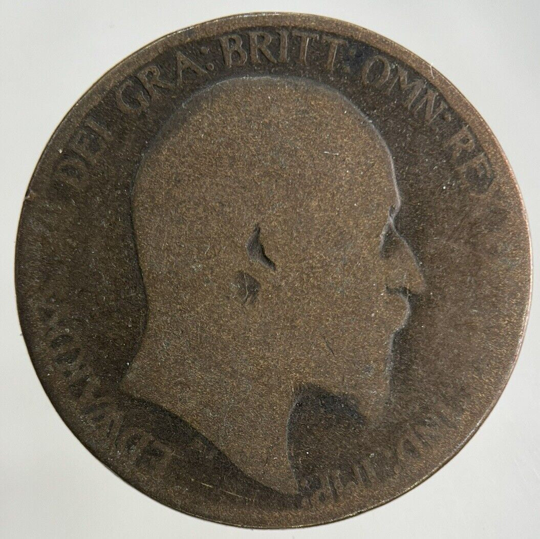 1902 Edward VII Half-Penny Coin | Fair Grade