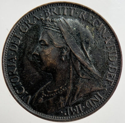 1897 Victoria Farthing Coin | Fine Collectable Grade | a8893
