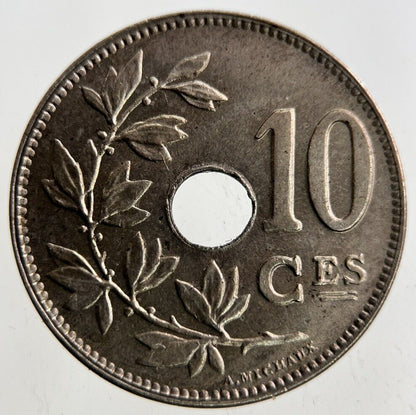 1923 Belgium 10 Centimes Coin | Fine Collectable Grade