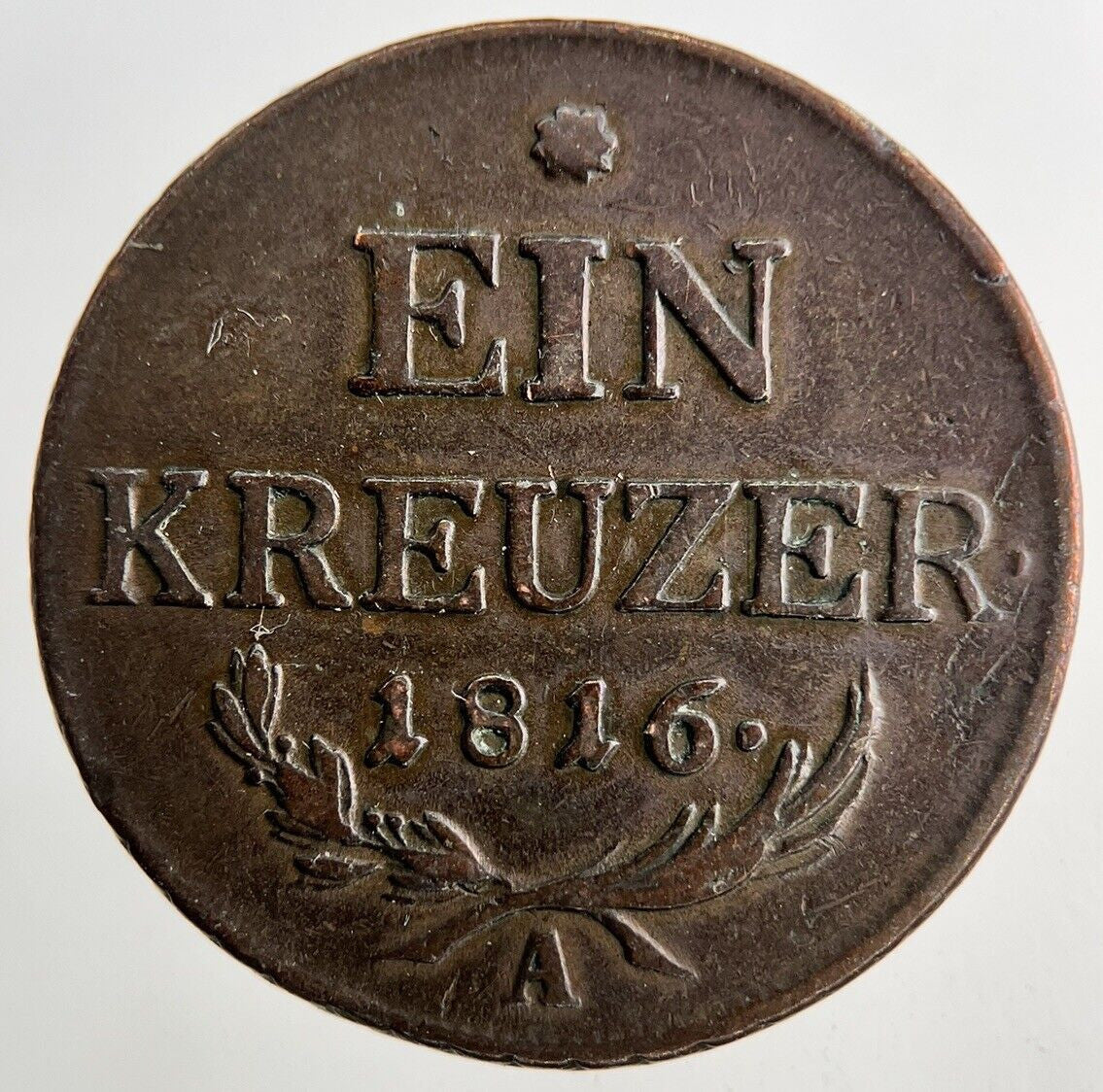 1816 Austria Ein 1 Kruzer Coin | Very High Grade