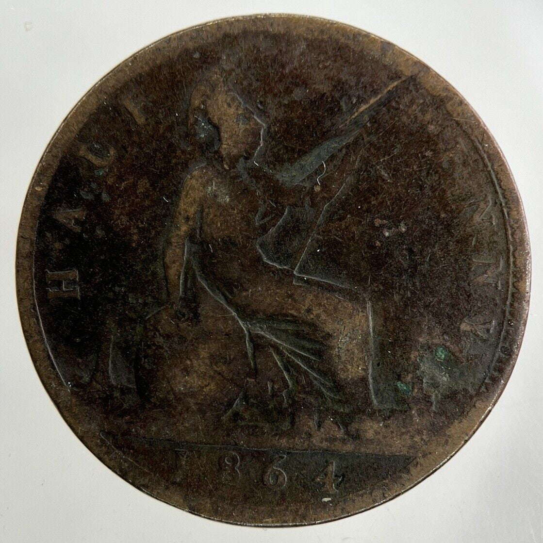 1864 Victoria Half-Penny Coin | Collectable Grade