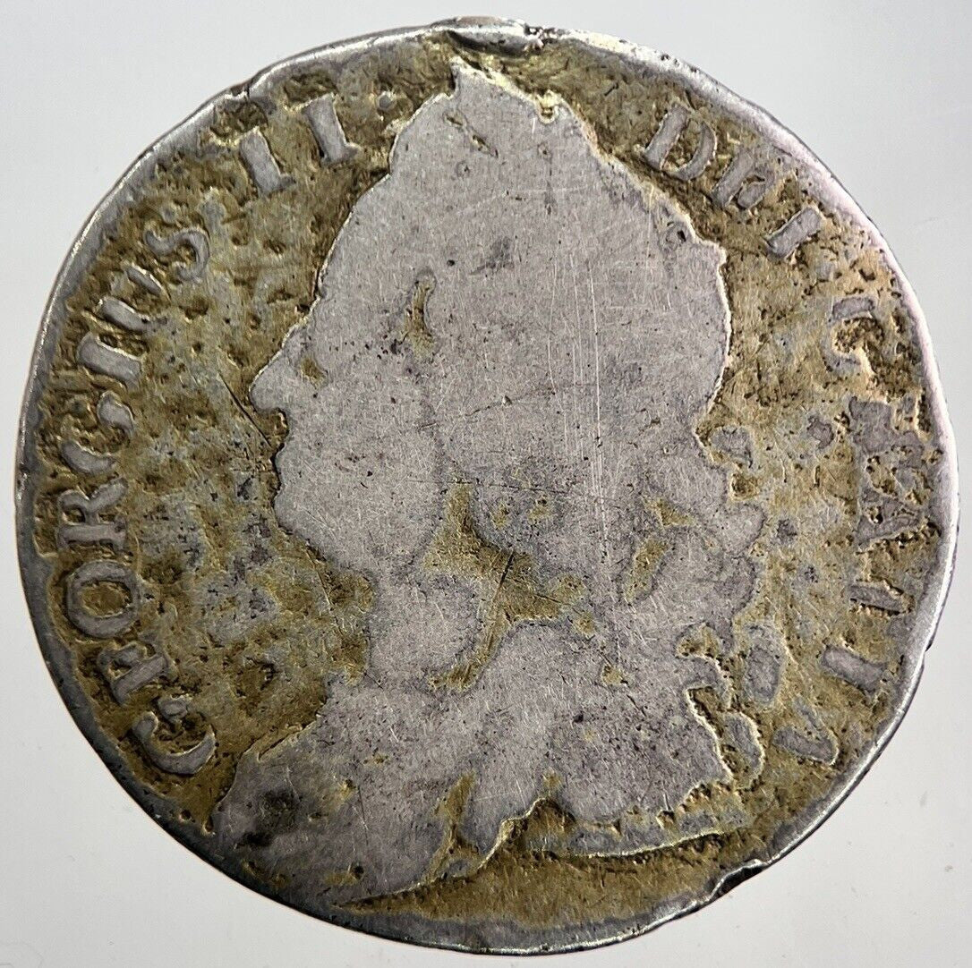 1743 George II Shilling Silver Coin | Collectable Grade | a5976
