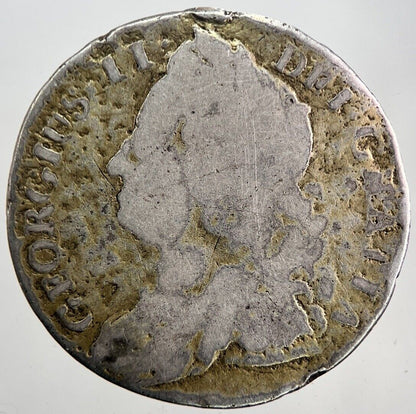 1743 George II Shilling Silver Coin | Collectable Grade | a5976