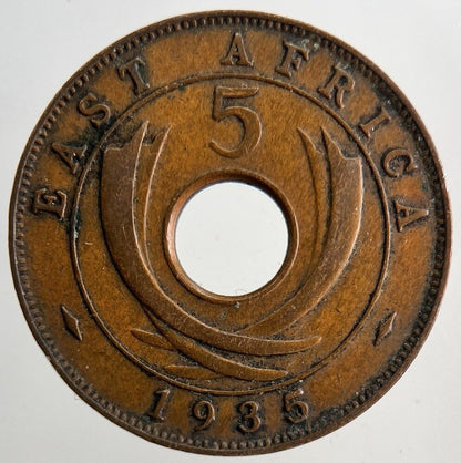 1935 East Africa 5 Cents Coin | Very High Grade | a6574