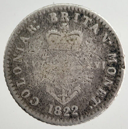 1822 British West Indies 1/16 Dollar Silver Coin | Collectable Grade | a8296