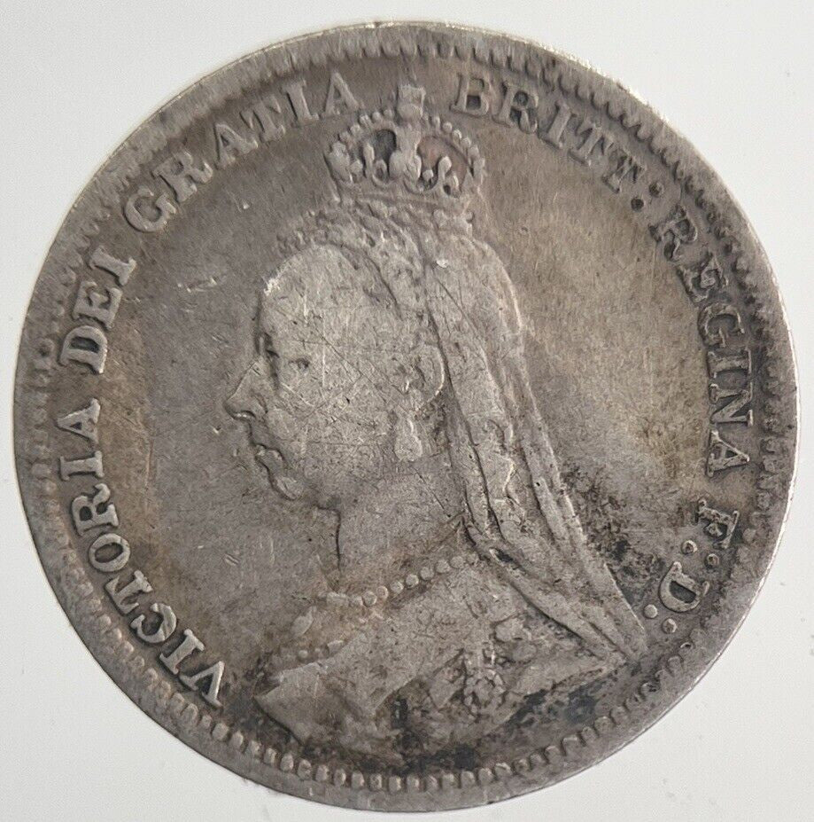 1891 Victoria Threepence Silver Coin | Fine Collectable Grade