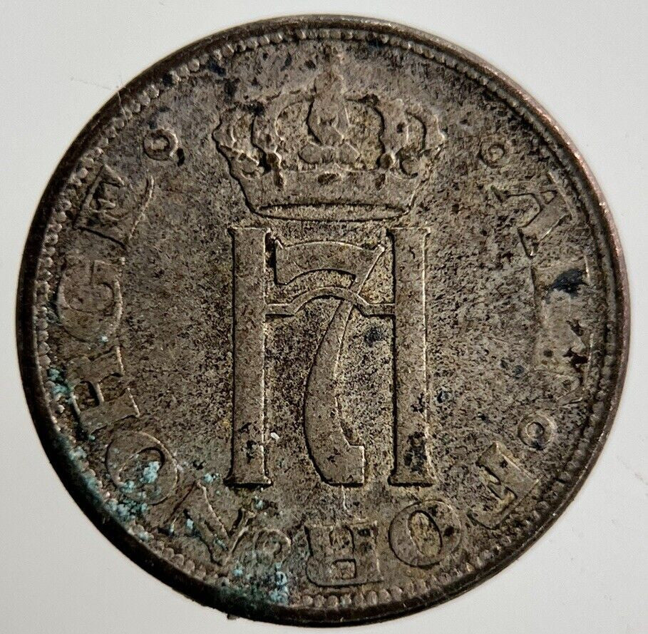 1919 Norway 10 Ore Silver Coin | Fine Collectable Grade