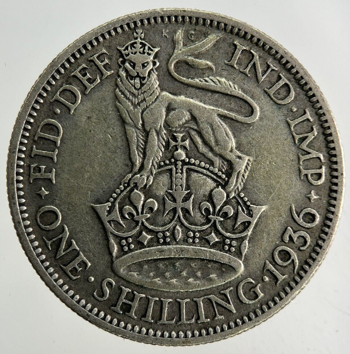 1936 George V Shilling Silver Coin | Collectable Grade