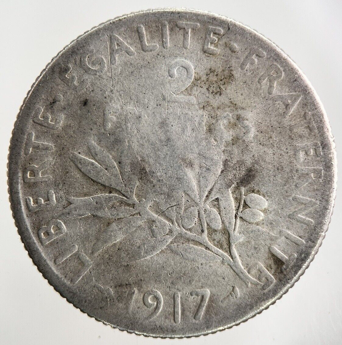 1917 France 2 Franc Silver Coin | Collectable Grade