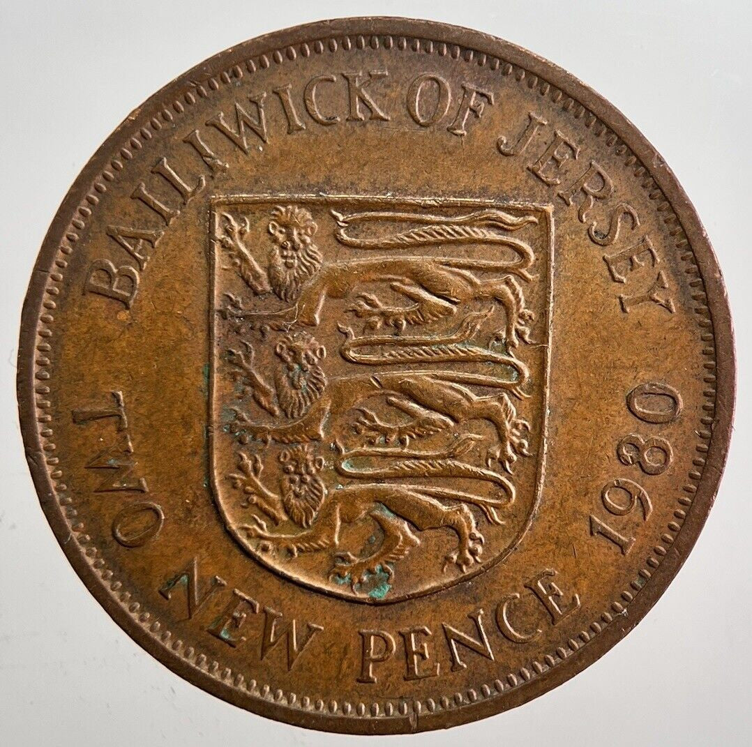 1980 Jersey 2p Two - Pence Coin | Very High Grade | a4969