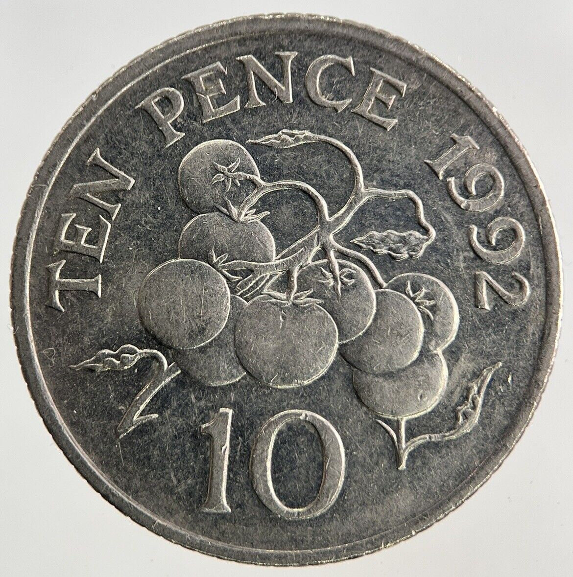 1992 Guernsey 10p Ten - Pence Coin | Fine Collectable Grade