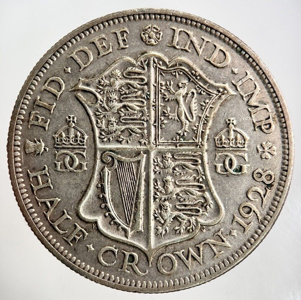 1928 George V Half - Crown Silver Coin | Very High Grade