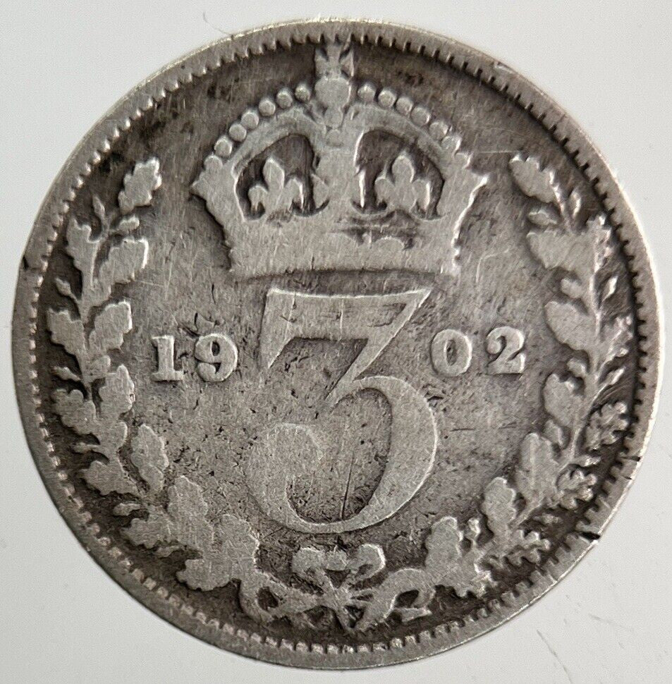 1902 Edward VII Threepence Silver Coin | Collectable Grade