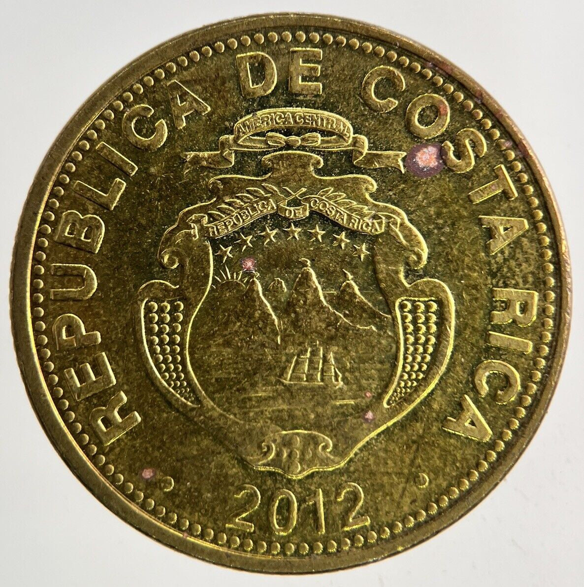 2012 Costa Rica 50 Colones Coin | Fine Collectable Grade