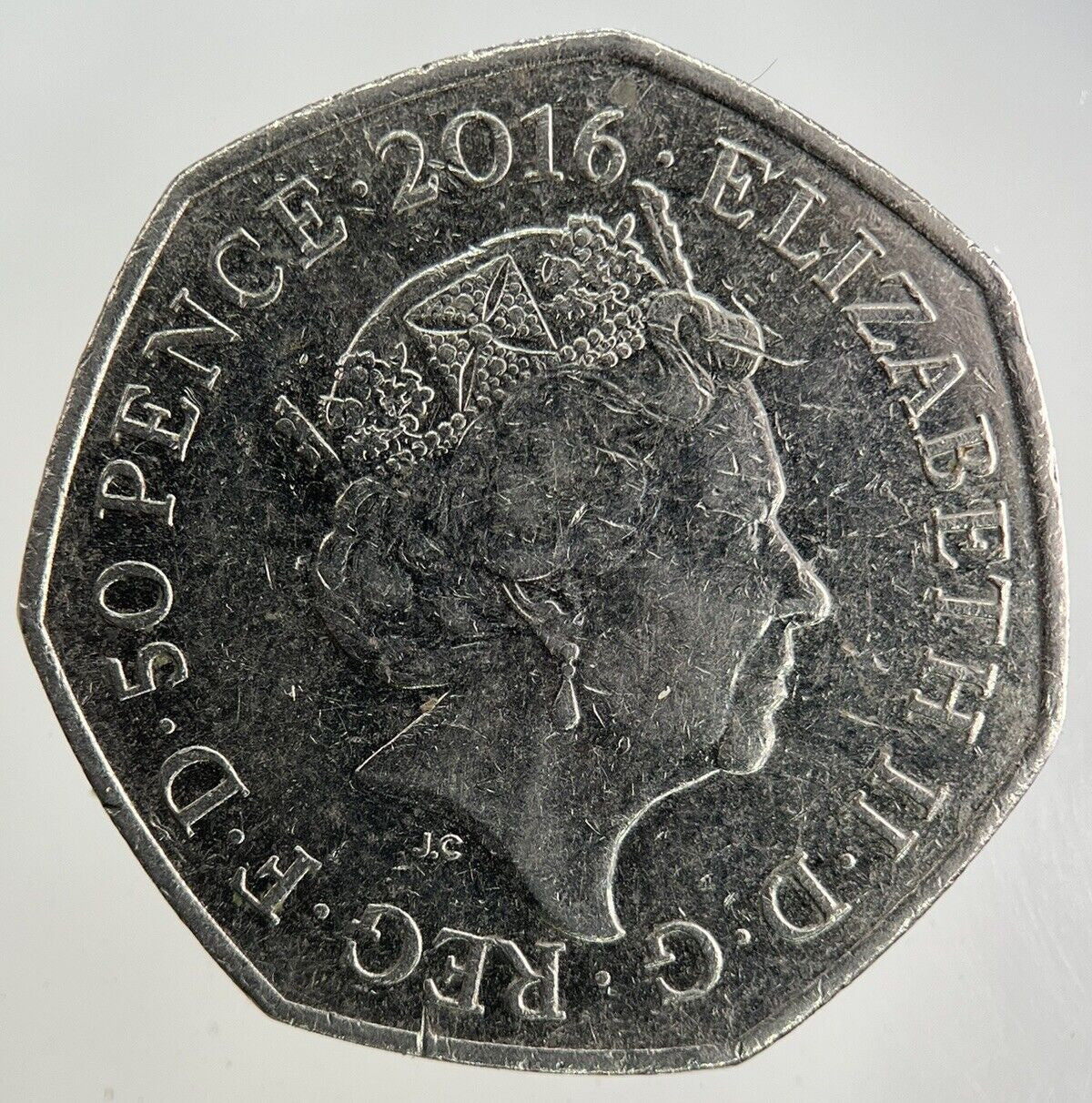 2016 Elizabeth II 2nd Tiggy - Winkle 50p Fifty - Pence Coin | Collectable Grade
