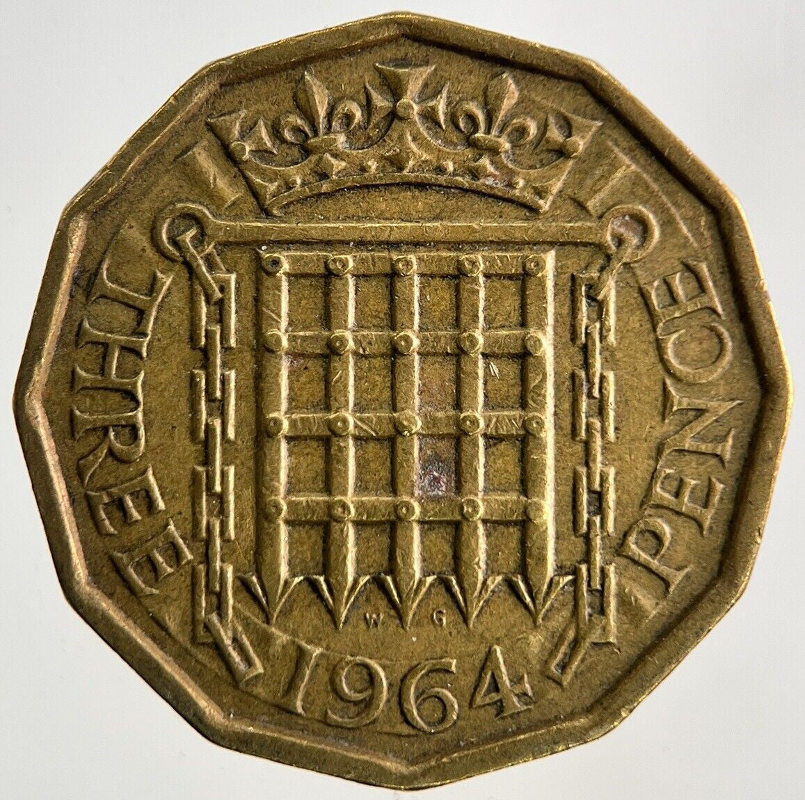 1964 Elizabeth II 2nd Brass Threepence Coin | Fine Collectable Grade