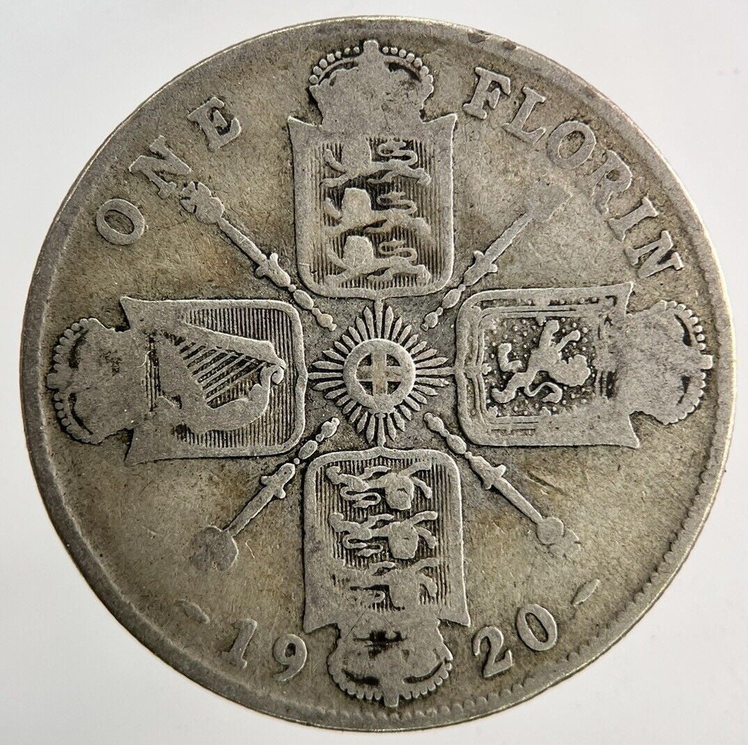 1920 George V Florin Silver Coin | Fair Collectable Grade